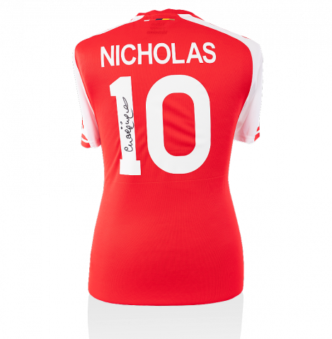 Charlie Nicholas Back Signed Arsenal Home Shirt