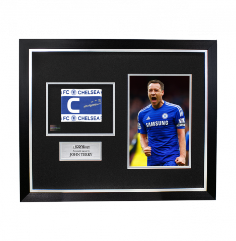 John Terry Signed and Framed Chelsea Captain's Armband