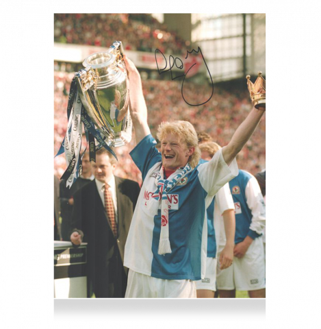 Colin Hendry Signed Blackburn Rovers Photo: 1994-95 Premier League Winner