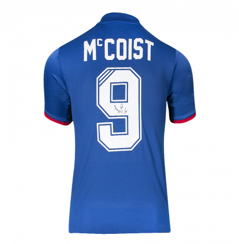 Ally McCoist Back Signed Rangers Home Shirt