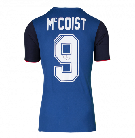 Ally McCoist Back Signed Rangers Home Shirt
