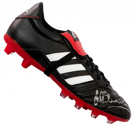 Michael Owen Signed Black and Red Adidas Gloro Boot