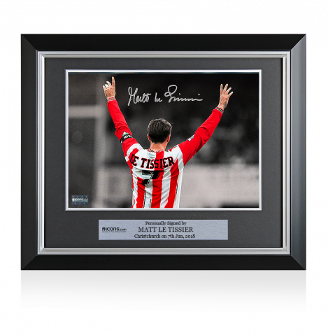 Matt Le Tissier Signed and Framed Southampton Photo: Le God
