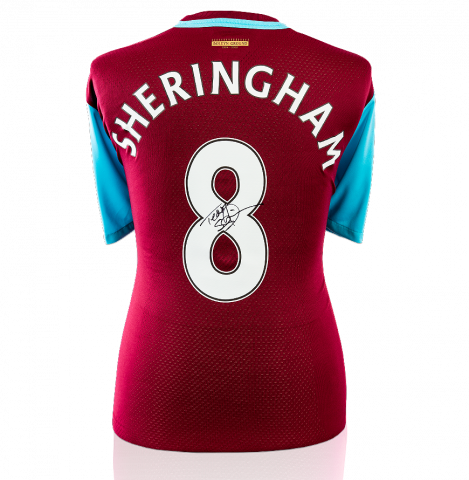 Teddy Sheringham Back Signed West Ham United Home Shirt