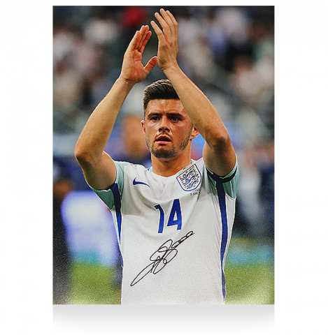 Aaron Cresswell Signed England Photo
