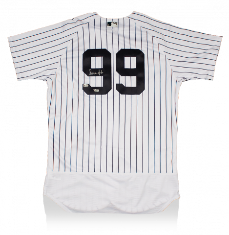 Aaron Judge Back Signed White New York Yankees Home Jersey