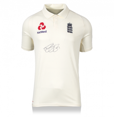 Alastair Cook Front Signed England Cricket Shirt