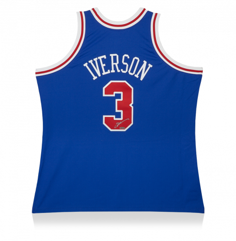 Allen Iverson Signed Philadelphia 76ers 1996-97 Alternate Jersey