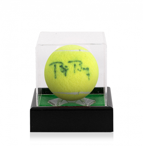 Bjorn Borg Signed US Open Tennis Ball In Acrylic Case