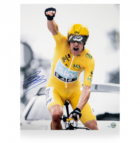 Bradley Wiggins Signed Limited Edition Photo: 2012 Tour de France Winner