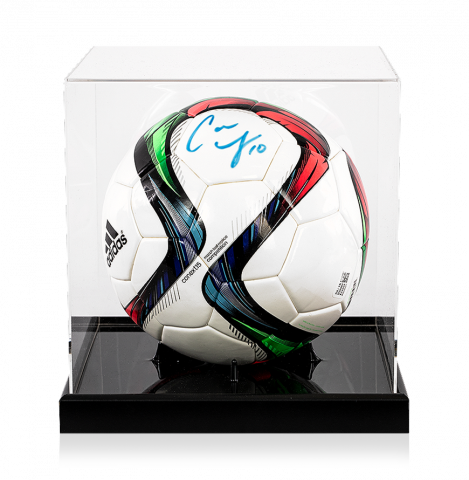 Carli Lloyd Signed Adidas Conext15 Football In Acrylic Case