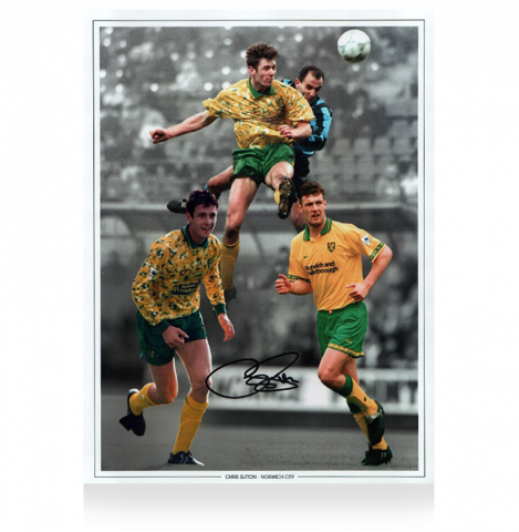 Chris Sutton Signed Norwich City Montage Print