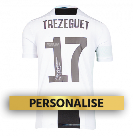 PRE-ORDER David Trezeguet Signed and Personally Dedicated Juventus Home Shirt