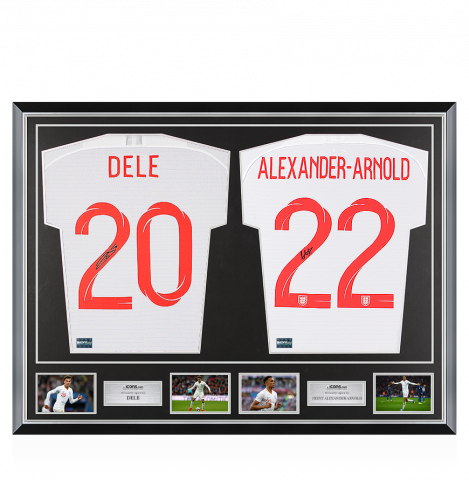 Dele Alli & Trent Alexander-Arnold Signed England Shirts In Classic Dual Frame