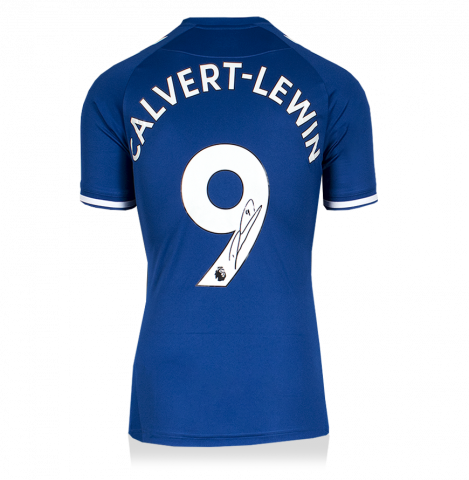 Dominic Calvert-Lewin Back Signed Everton 2020-21 Home Shirt