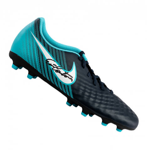 Eric Cantona Signed Blue and Black Nike Boot