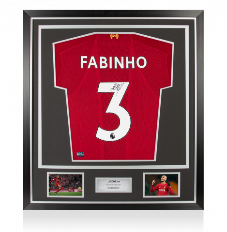 Fabinho Signed Liverpool 2019-20 Home Shirt In Classic Frame