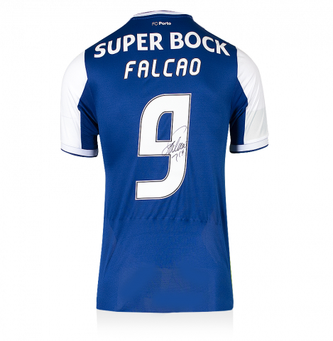 Radamel Falcao Back Signed 2017-18 FC Porto Home Shirt