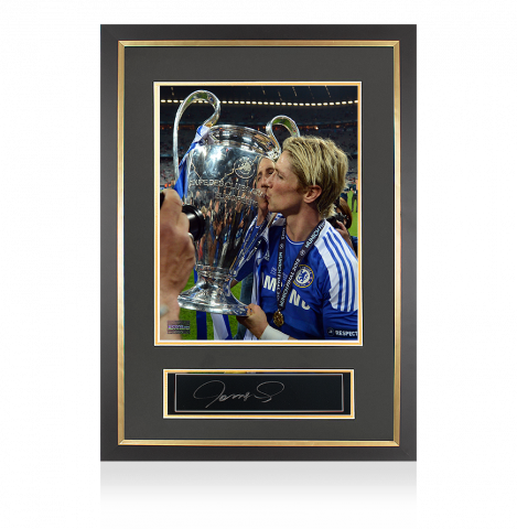 Fernando Torres Signed Plaque and Photo Frame: Chelsea FC Legend