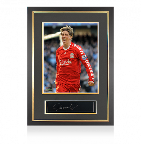 Fernando Torres Signed Plaque and Photo Frame: Liverpool FC Legend