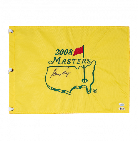 Gary Player Signed 2008 Masters Pin Flag