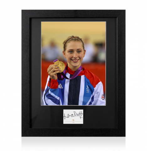 Laura Kenny Signed Team GB Card and Photo Frame: Option 1