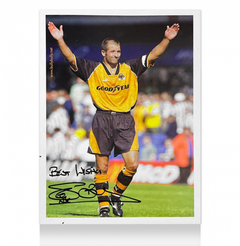 Steve Bull Signed Wolverhampton Wanderers Photo: Wolves Icon