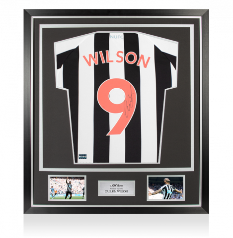 Callum Wilson Back Signed Newcastle United 2022-23 Home Shirt In Classic Frame