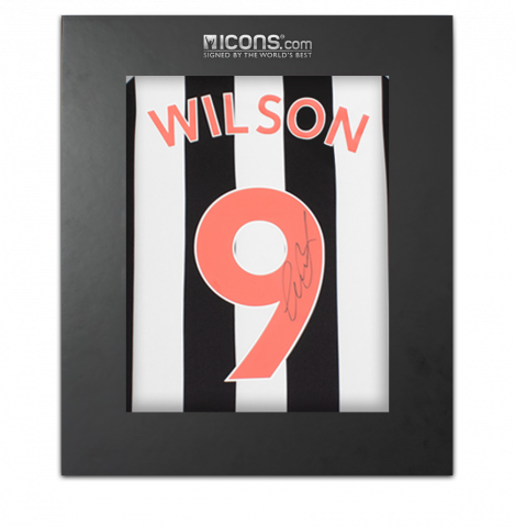 Callum Wilson Back Signed Newcastle United 2022-23 Home Shirt In Deluxe Packaging