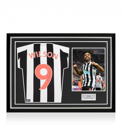 Callum Wilson Back Signed Newcastle United 2022-23 Home Shirt In Hero Frame: Option 1