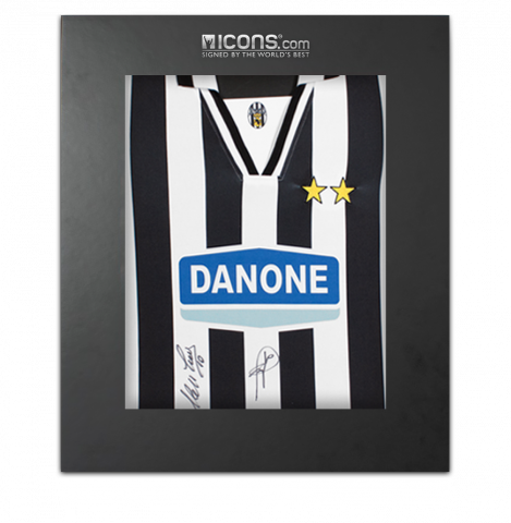 Alessandro Del Piero & Roberto Baggio Signed Juventus 1994-95 Home Shirt In Deluxe Packaging