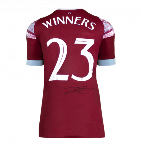 Jarrod Bowen Back Signed West Ham United 2022-23 Home Shirt: 2023 UEFA Europa Conference League Winners Edition
