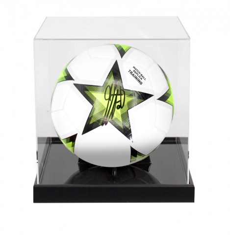 Clarence Seedorf Signed UEFA Champions League Football In Acrylic Case