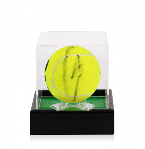 Carlos Alcaraz Signed Dunlop Australian Open Tennis Ball In Acrylic Case
