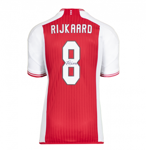 Frank Rijkaard Back Signed Ajax 2023-24 Home Shirt