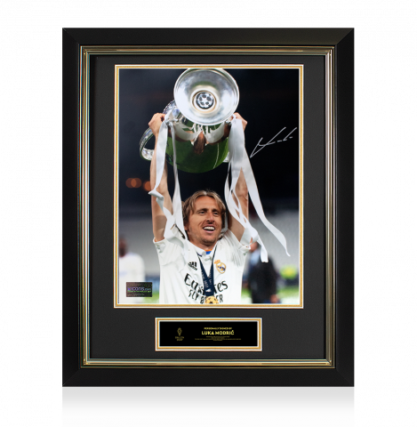 Luka Modric Official Ballon d'Or™ Signed and Framed Real Madrid Photo: 2022 UEFA Champions League Winner