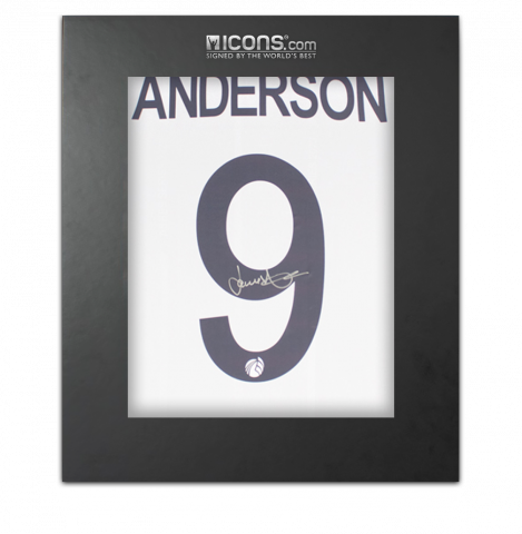 Jimmy Anderson Signed England Cricket Shirt In Deluxe Packaging