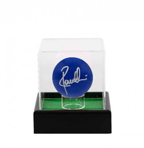 Ronnie O'Sullivan Signed Blue Snooker Ball In Acrylic Case