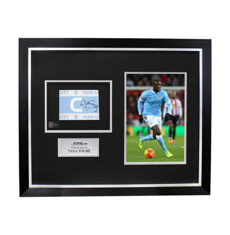 Yaya Toure Signed and Framed Manchester City Captain's Armband