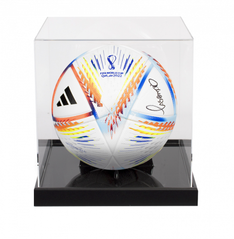 Casemiro Signed FIFA World Cup Football In Acrylic Case