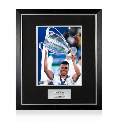 Casemiro Signed Real Madrid Photo In Premium Photo Frame: UEFA Champions League Winner