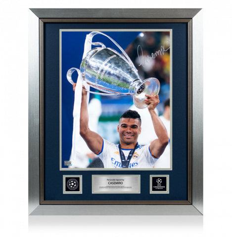 Casemiro Official UEFA Champions League Signed and Framed Real Madrid Photo: Winner