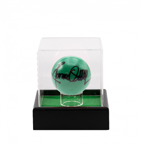 Ronnie O'Sullivan Signed Green Snooker Ball In Acrylic Case