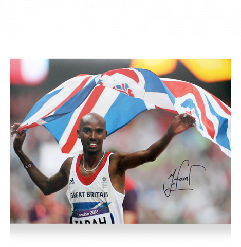 Sir Mo Farah Signed Photo: London 2012 Men's 5,000m Gold