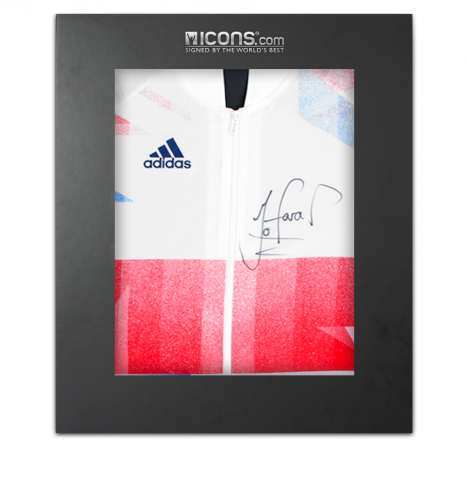 Sir Mo Farah Front Signed Team GB Podium Jacket In Deluxe Packaging