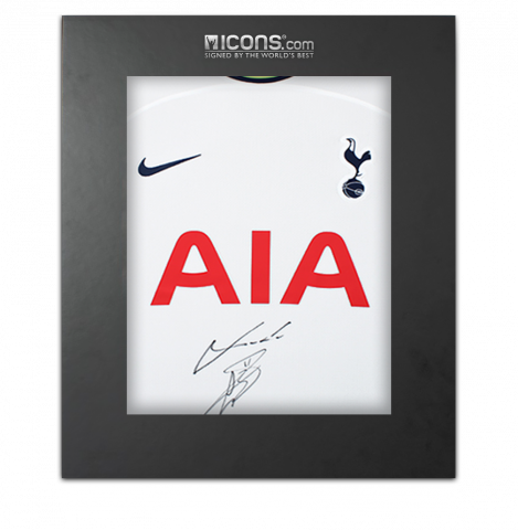 Gareth Bale and Luka Modric Dual Signed Tottenham Hotspur 2022-23 Home Shirt In Deluxe Packaging