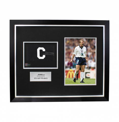 Stuart Pearce Signed and Framed Captain's Armband