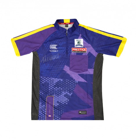 Luke Littler Signed Polo Shirt In Deluxe Packaging