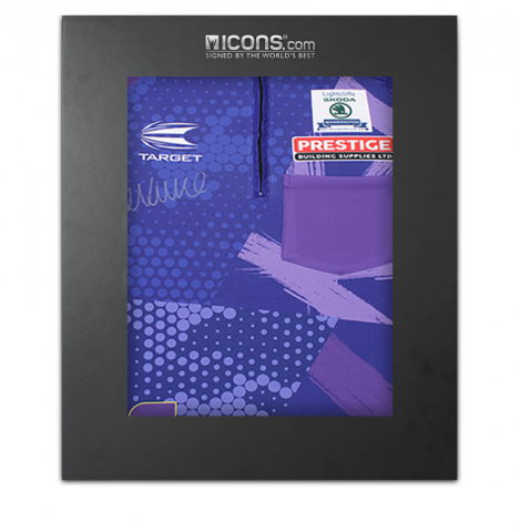 Luke Littler Signed Polo Shirt In Deluxe Packaging