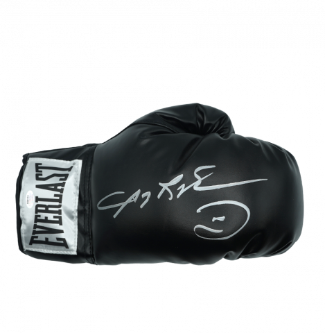 Sugar Ray Leonard Signed Everlast Black Boxing Glove In Deluxe Packaging